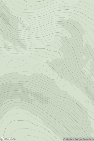 Thumbnail image for Meall Ailein [Altnaharra to Dornoch] showing contour plot for surrounding peak